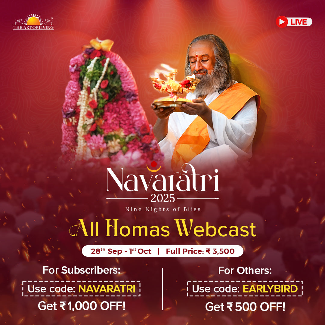 Navaratri 2025 - Online Celebrations with Gurudev.