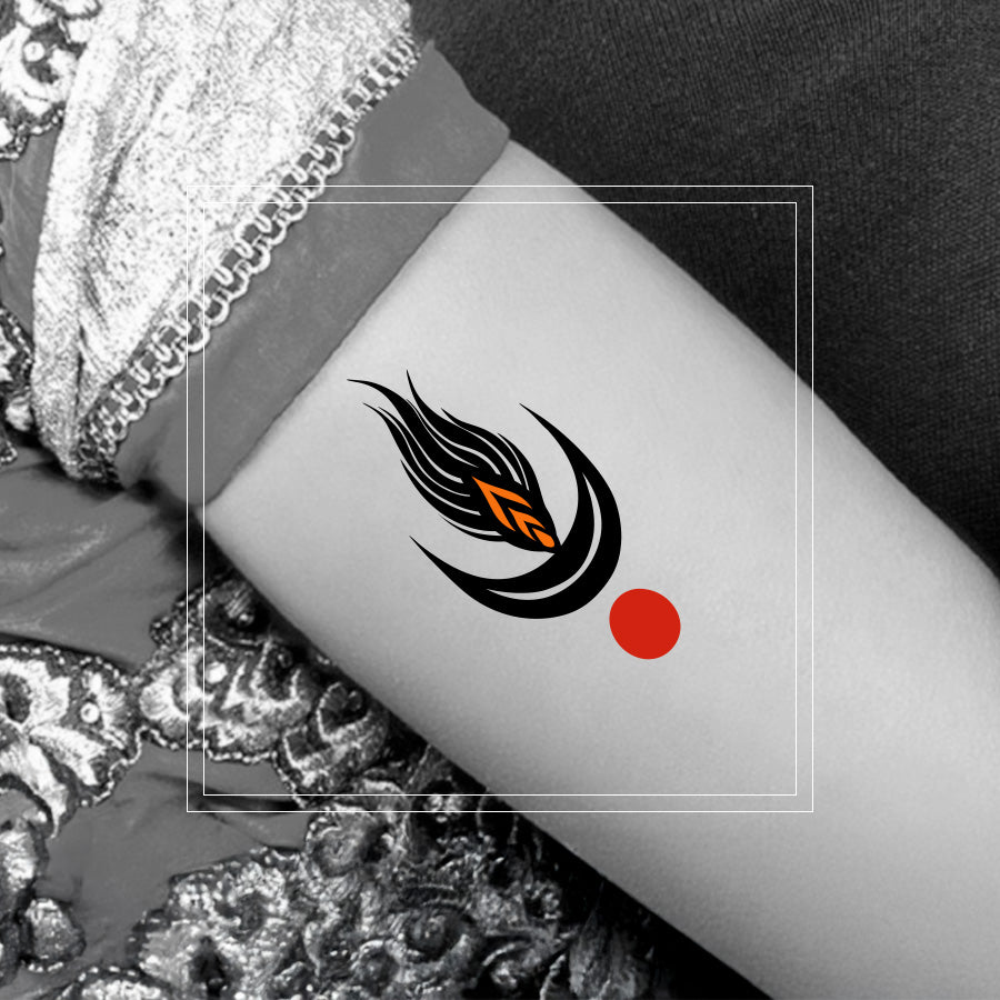 Temporary Tattoo - Flame