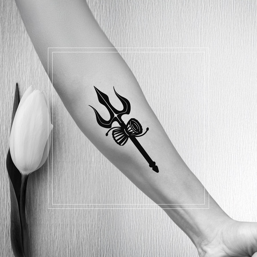 Temporary Tattoo - Trishulam