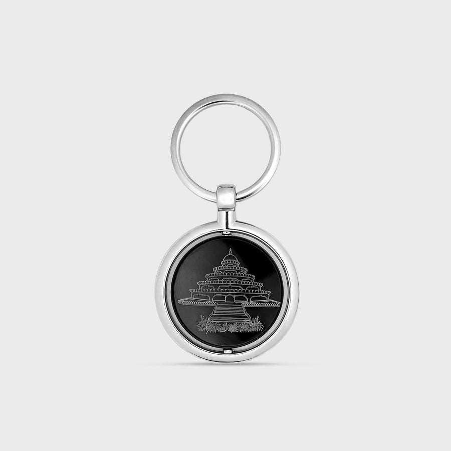 Metal Key Chain - Steel Finish