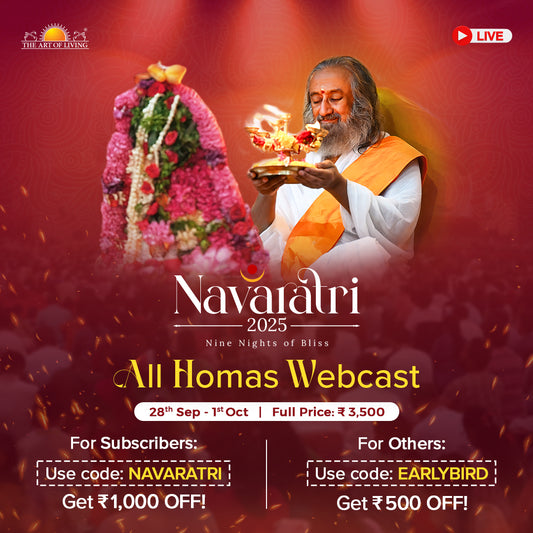 Navaratri 2025 - Online Celebrations with Gurudev.