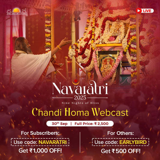 Navaratri 2025 - Online Celebrations with Gurudev.