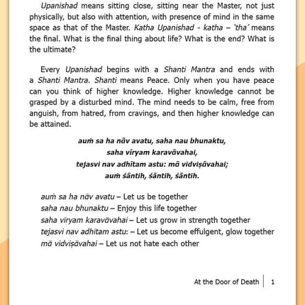 Katopanishad Part 1
