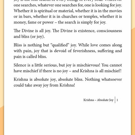 Krishna: The Absolute Joy