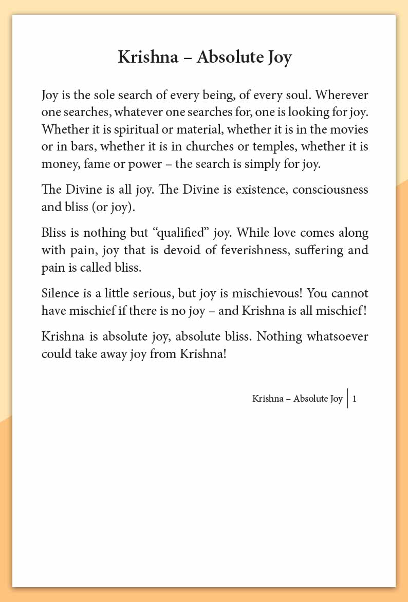 Krishna: The Absolute Joy