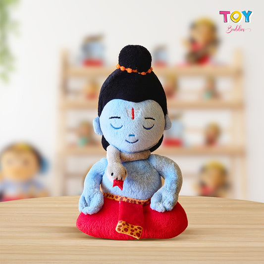 Shiv Shankar Plush Toy with Mantras