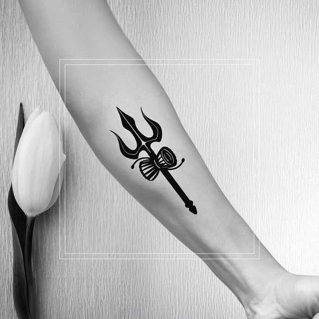 Temporary Tattoo - Trishulam