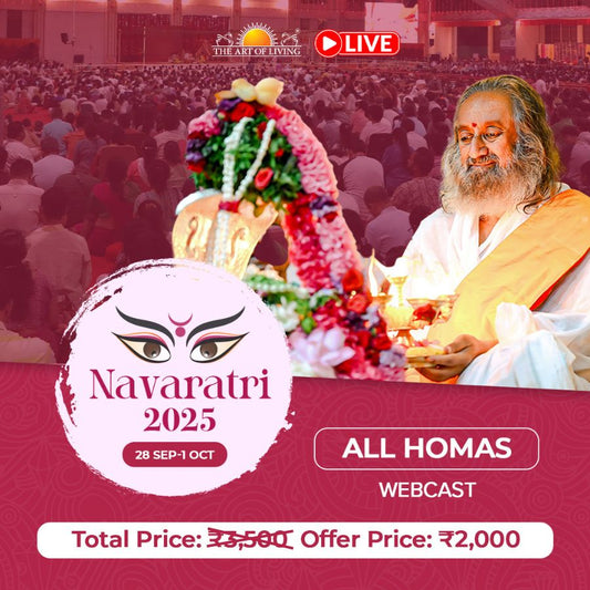 Navaratri 2025 - All Homas Online Celebrations with Gurudev. (Use Code: NAV2025)