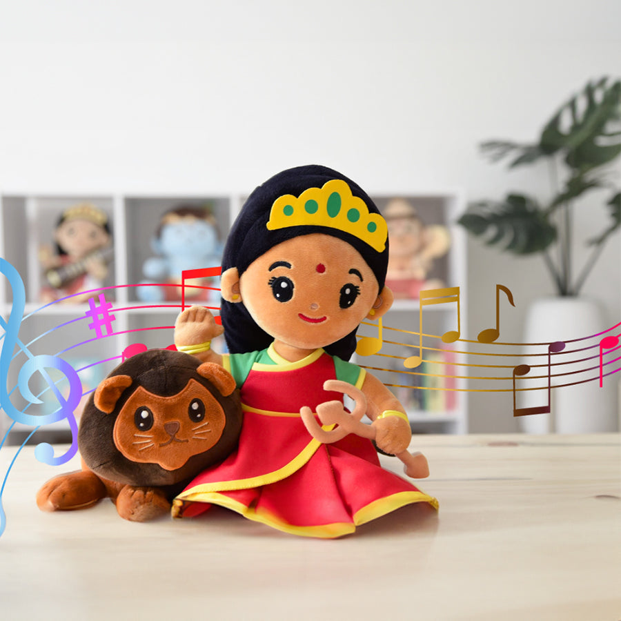 Durga Devi Plush Toy with Mantras