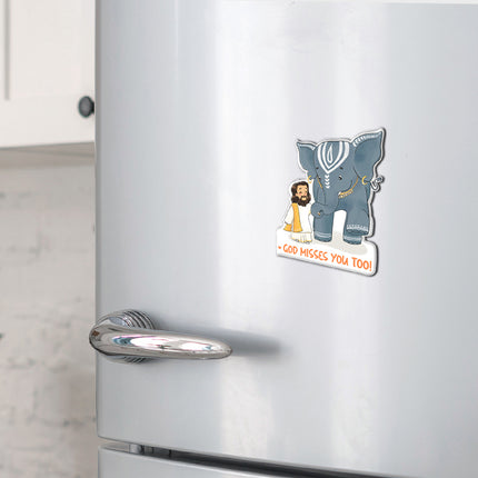 Gurudev Wisdom Magnet - "God Misses You Too"