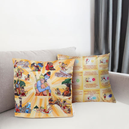 Hanuman Chalisa Combo Kit - Orange (Cloth Book)