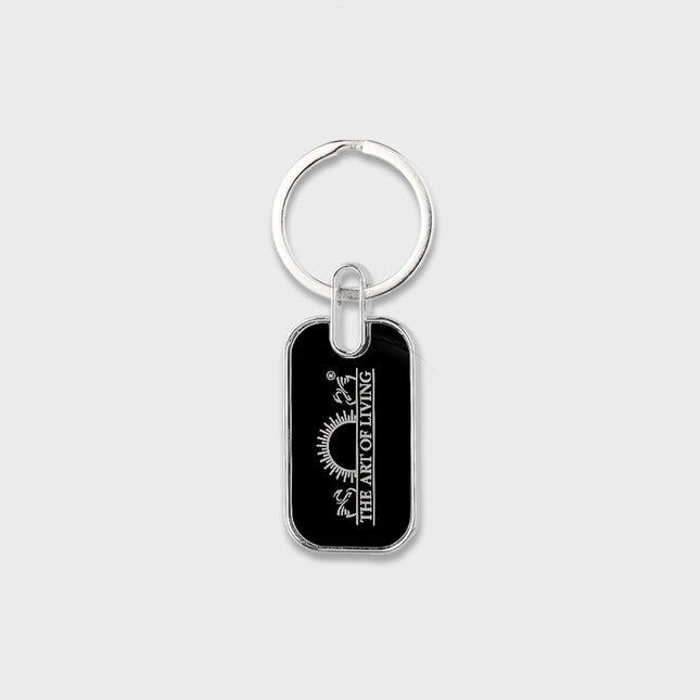 The Art of Living Logo Engraved Keychain