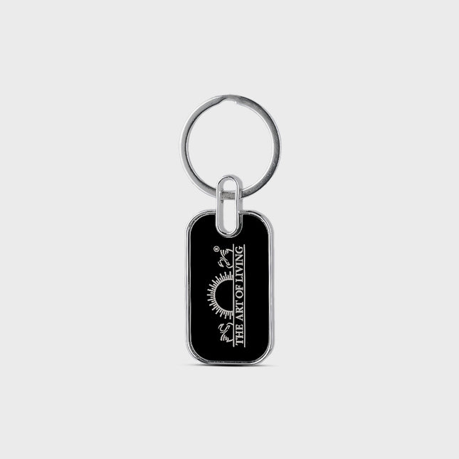 The Art of Living Logo Engraved Keychain