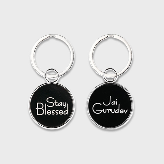 Keychain with Text Engraved - Stay blessed