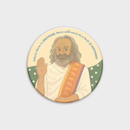 Gurudev Wisdom Magnet – "Gratitude"