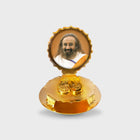 Metal Pooja Stand with Paduka