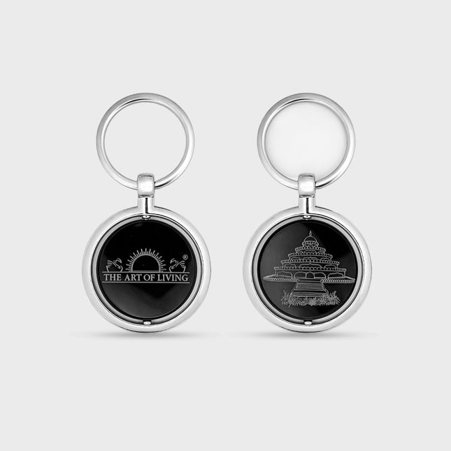 Art of Living Metal Keychain - Steel Finish