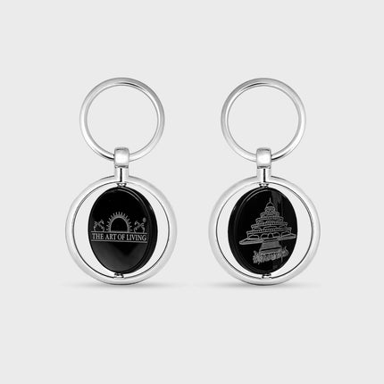 Art of Living Metal Keychain - Steel Finish