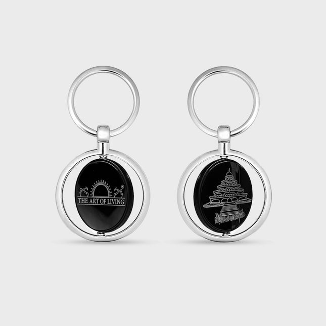 Art of Living Metal Keychain - Steel Finish