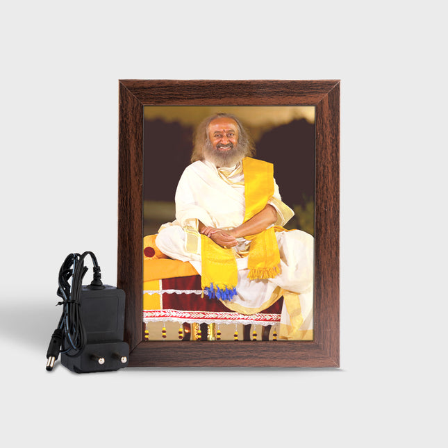 Gurudev's Photo Frame with LED Light - B