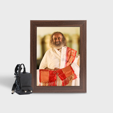 Gurudev's Photo Frame with LED Light - A