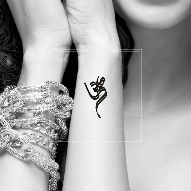 Temporary Tattoo - Om