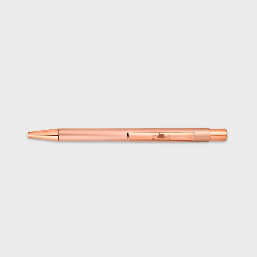Premium Bronze Ball Pen - Art of Living Logo Engraved
