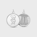 Sri Sri Silver Coin Pendant