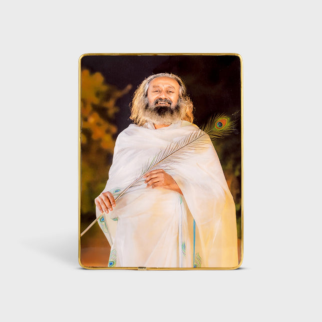 Photo Frame (Golden Strip) 8 X 12 inch