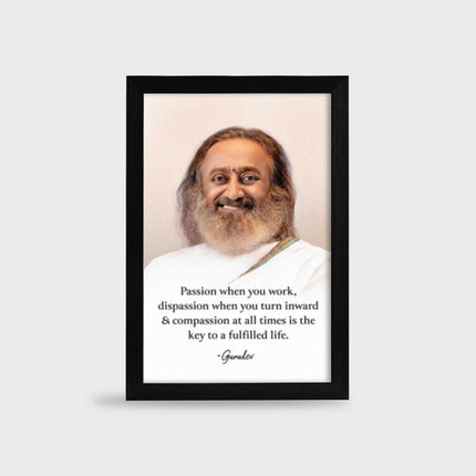 Photo Frame (Gurudev Quote) 8 x 12 inch A