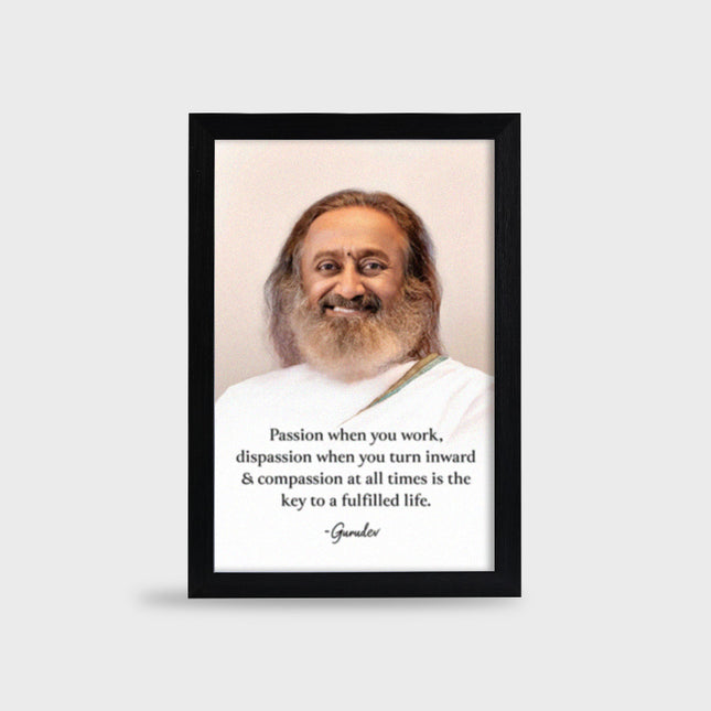 Photo Frame (Gurudev Quote) 8 x 12 inch A