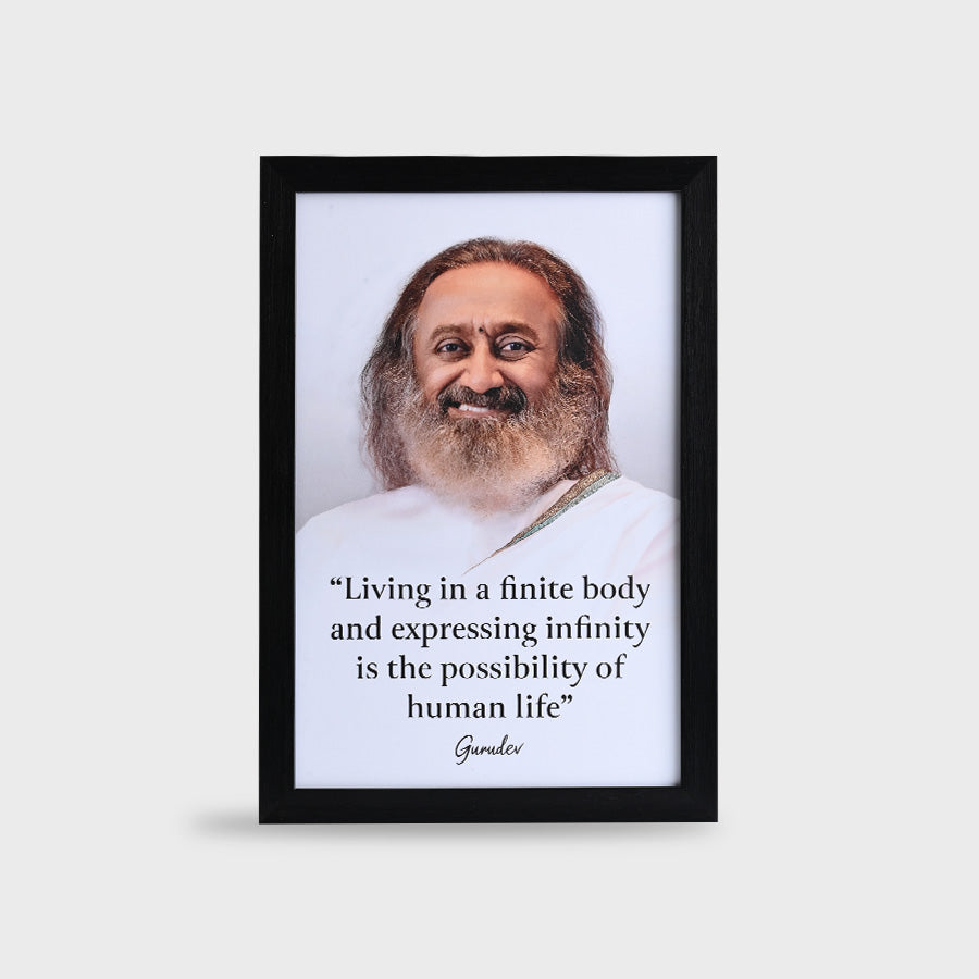 Photo Frame (Gurudev Quote) 8 x 12 inch A