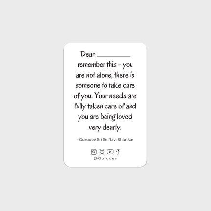 Photo Print 3 x 2 Inch (You Are Not Alone)