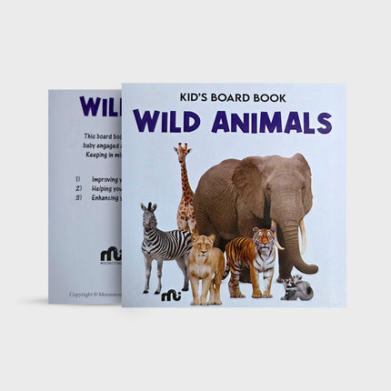 Kid's Board Book: Wild Animals