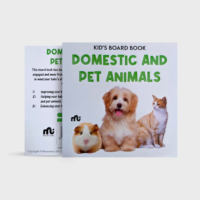Kids Board Book Domestic And Pet Animals