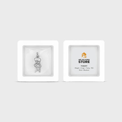 Sri Sri Silver Pendant