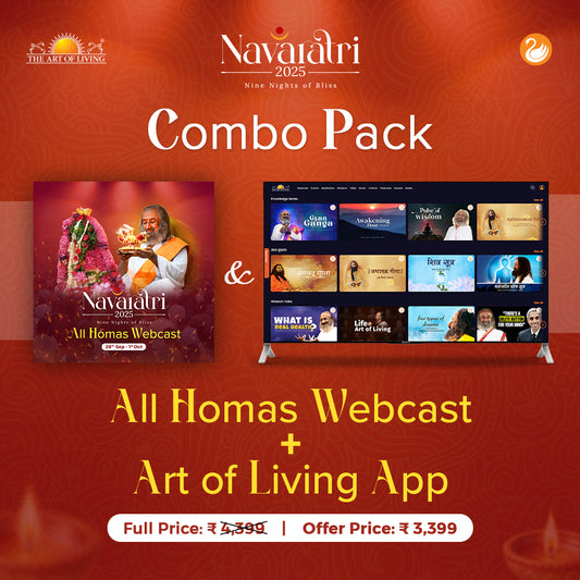 Navaratri 2025 Online Homas & Celebrations  + Art of Living App Combo
