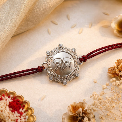 Sri Sri Rakhi (Silver Coated)