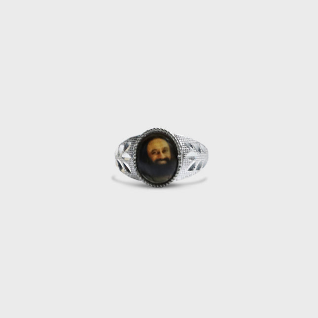 Gurudev Silver Ring