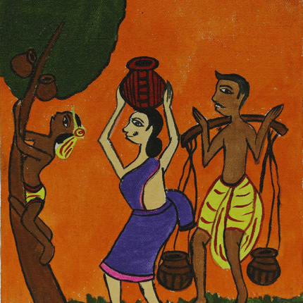 Tribal Painting 8*10 inch