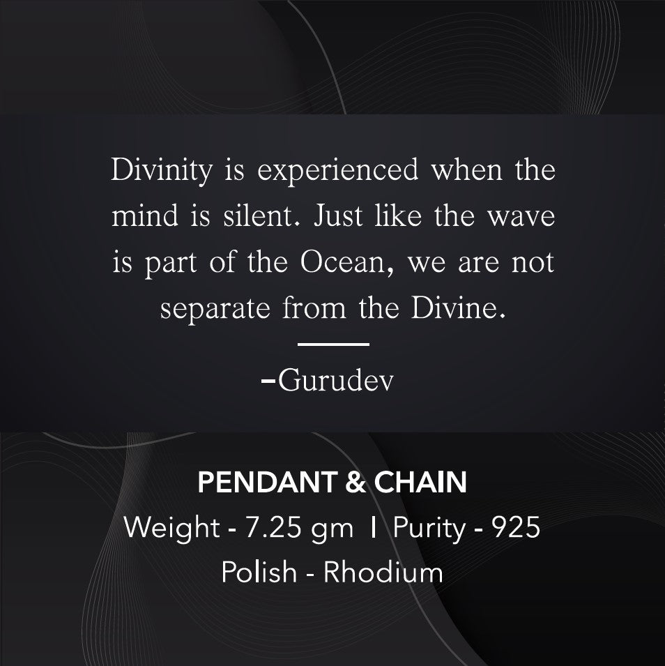 Sri Sri Silver Pendant