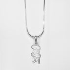 Sri Sri Silver Pendant With Chain