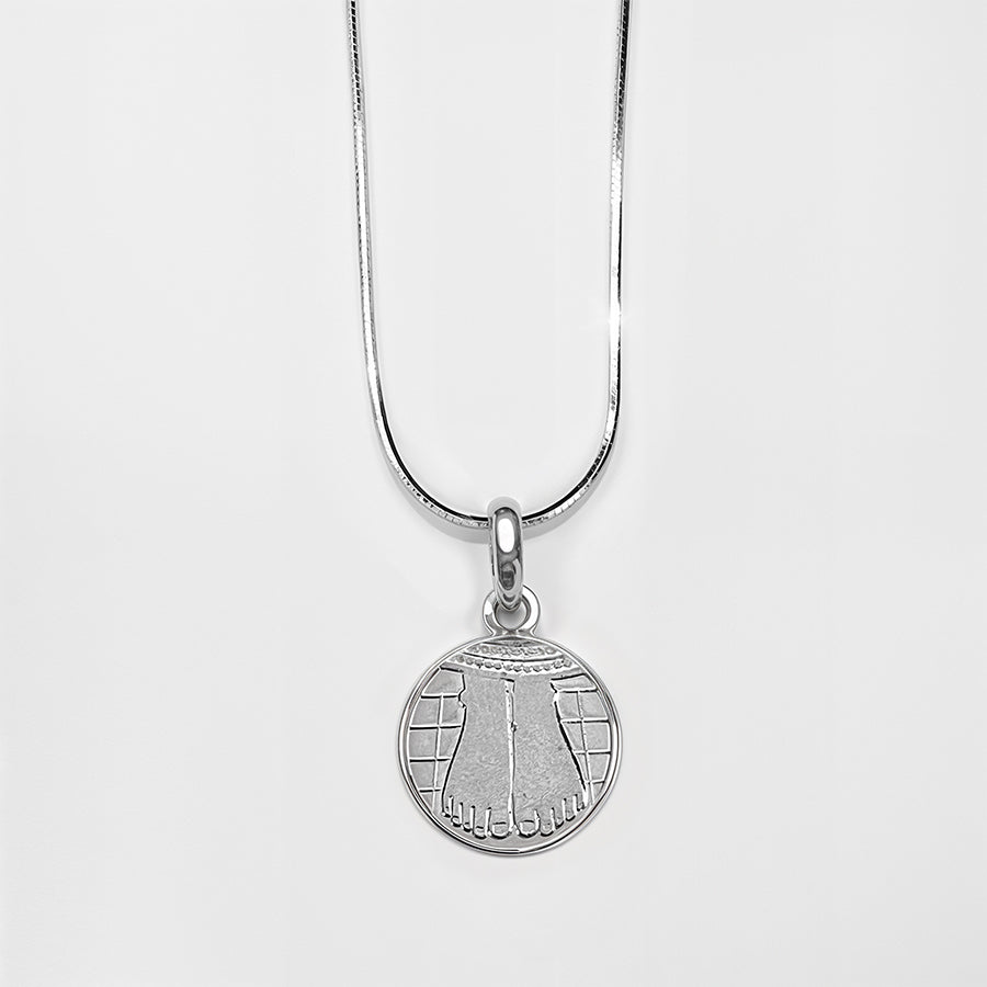 Sri Sri Silver Coin Pendant