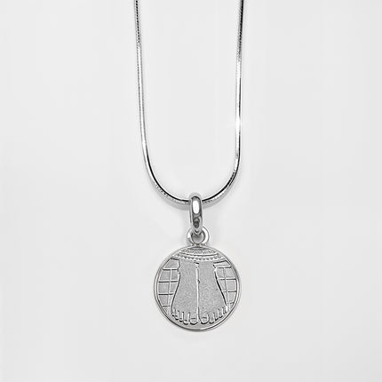 Sri Sri Silver Coin Pendant