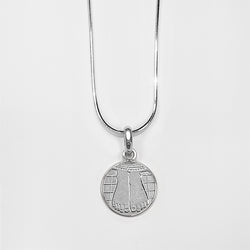 Sri Sri Silver Coin Pendant