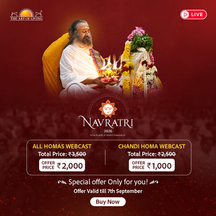 Navratri 2026 - Online Homas & Celebrations with Gurudev (Use Code: NAV26)