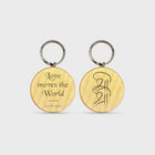 Sri Sri Wooden Keychain