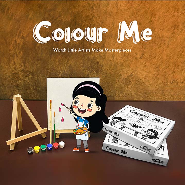 Colour Me Kit - Children's Colouring Canvas