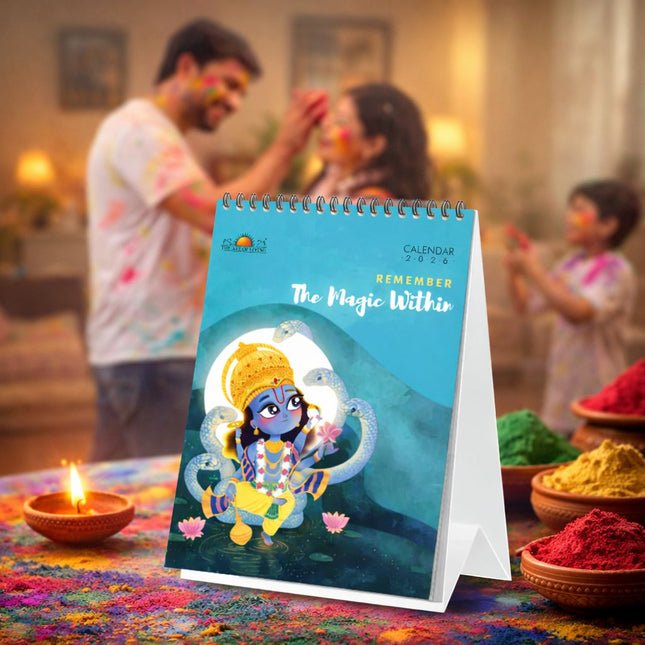 Illustrated Table Top Calendar 2026