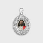 Gurudev Silver Pendant Oval